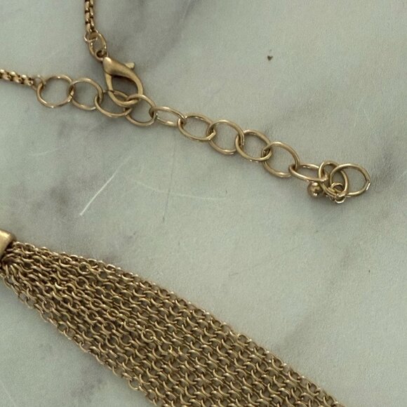 Wonderly 32" Chain Leopard Print 7" Pendant Necklace Tassel Adjustable - Picture 6 of 7